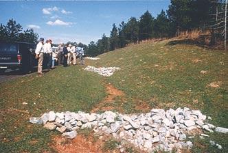 Rock must be placed along ditch bottom first, then up the sides. Rock layer thickness should be 11 2 times the average diameter of the largest fourth of the rocks.