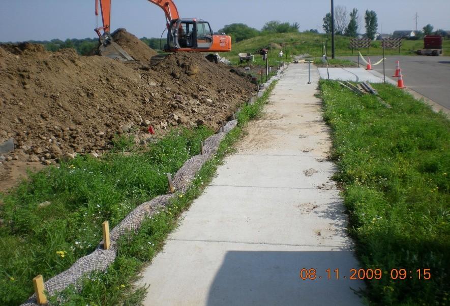 WOOD FIBER BIOROLL Wood fiber biorolls can be used for perimeter control, ditch checks and inlet protections.