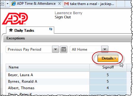 5. Repeat as desired to open other widgets/workspaces with the same selection. Using the Details Button 6. When finished, click Back to return to the Summary, i.e., the original widget. 7.