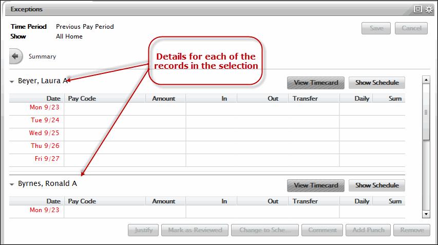 Using Alerts Some workspaces and widgets have a Details button the enables you to drill down within a selection of records to see greater details about a specific aspect of each of the records.