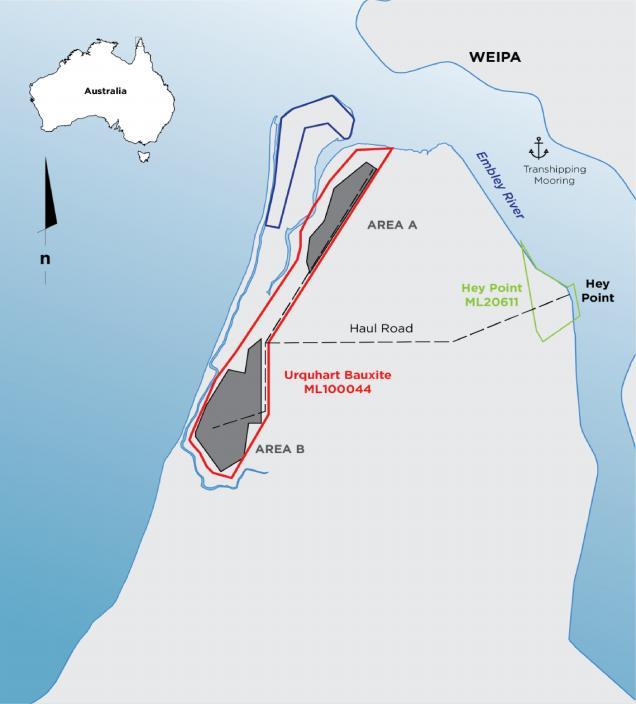 Urquhart Bauxite Permitting Mining Lease issued by Qld state government6 Completing haul road approval to link the mine to the existing Hey Point barge loading facility Utilises