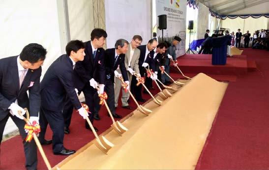 4. Business Topics Commencement of construction for a Hydrogen Supply Chain demonstration Project A ground breaking ceremony was held in Brunei in April 2018 for a project to demonstrate Chiyoda's