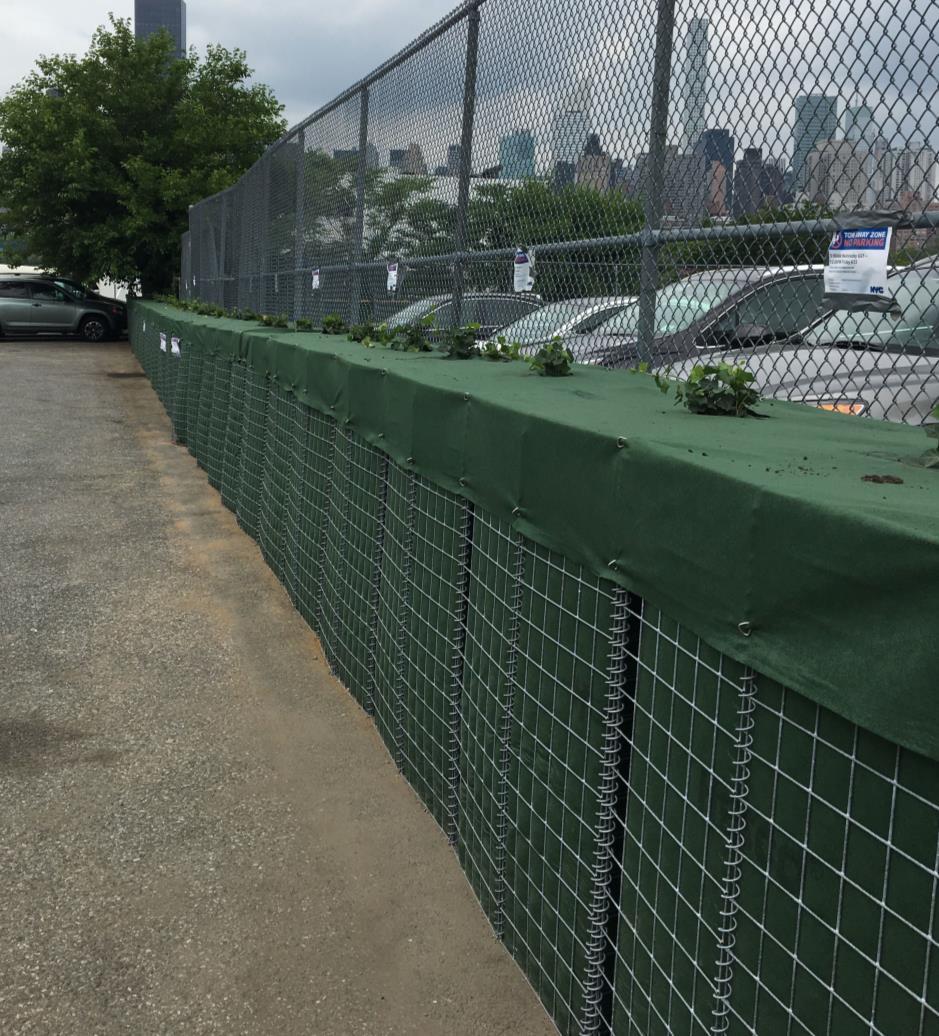 wire mesh containers remain in