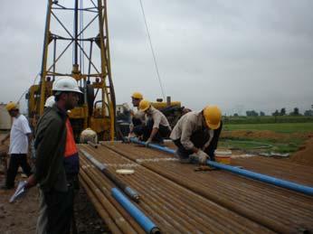 exploratory borehole Drilling of an