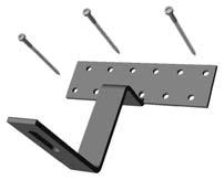 Alpha Roof hooks and hanger bolts Stainless steel Roof hook 170 Connecting base rails to tile roofs Total height 170 mm Upper part 120 mm 46 mm and ø 9 mm oblong hole Ribbing for a secure connection