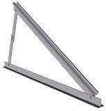 Lambda Triangles & Miscellaneous Aluminium (EN AW 6063 T66) Triangle with feet brackets (pitch: 20, 25, 30 ) The basic element of the flat roof installation with foot brackets Is folded for delivery