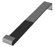 Lambda for Laminates Laminate clamps 80 mm Fixing the laminates to the base rail Approved for FirstSolar, Calyxo and Sulfurcell Incl.