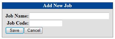 The contractor can click on Add in the upper right corner of the table to add a new job.