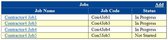 A Job Code field is provided for the contractor s reference.