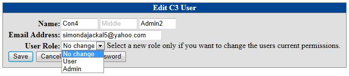 The Contractor Admin has the ability to add new users or edit the user s