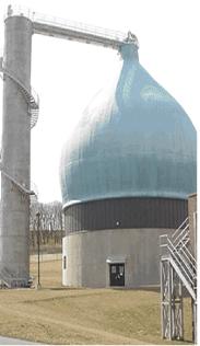 Cove Area Regional Digester (CARD) Process Egg-shaped digester (ESD) anaerobic, 1.