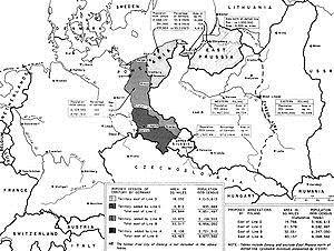 Demographics map used for the border discussions at the conference The Oder-Neisse Line (click to enlarge) At the end of the conference, the three Heads of Government