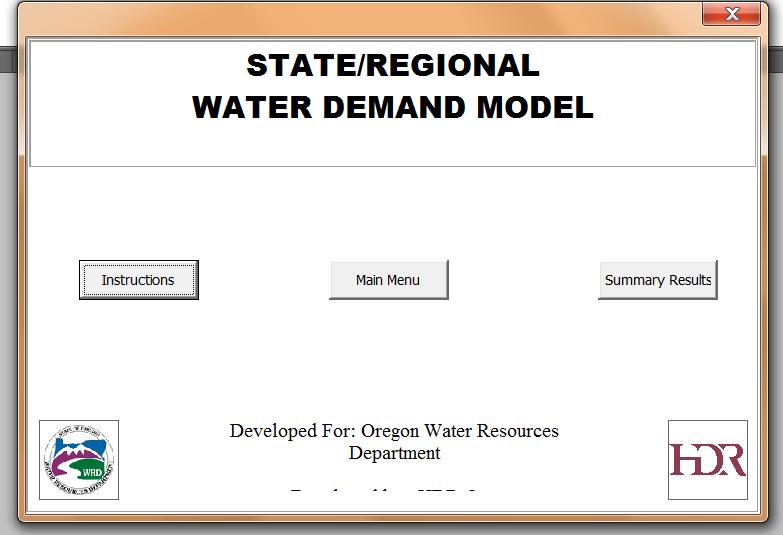 Oregon Water Supply and Conservation Initiative Statewide Water Demand Forecasting Tool Developed Best Estimate Reference Forecast Evaluated Uncertainty in Input Variables Assessed Effects of Climate