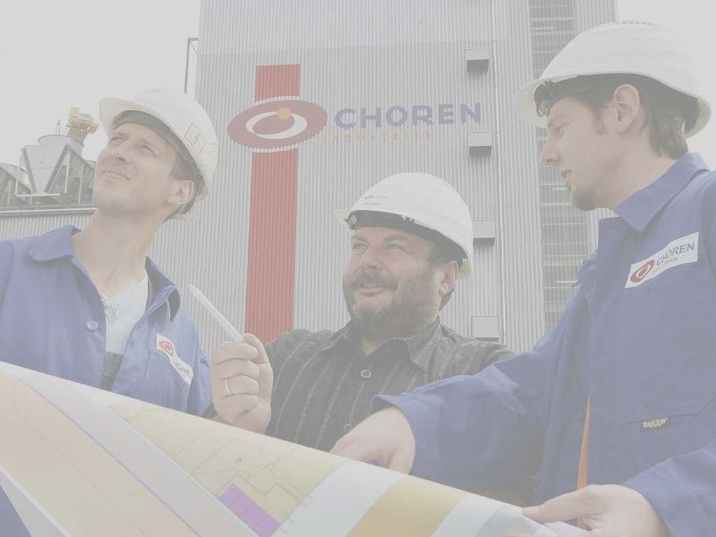 CHOREN company key figures German gasification technology company first Mover in BTL-Technology: Gasification / Fischer Tropsch established out of the former DBI after the German reunification (1990)