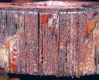 This could lead to localized overheating, and/or hasten the onset of stress cracking (by work hardening of the copper, for example) if the original coil design was susceptible to this condition.