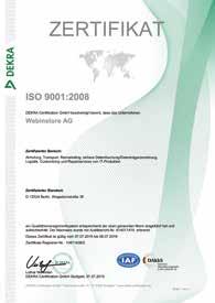 In addition, Webinstore is certified as a specialist disposal firm and certified in accordance with DIN EN ISO 9001:2008 (quality management).
