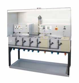 Small galvanic units or single tanks for anodizing of light metals are used for surface treatment of parts made of