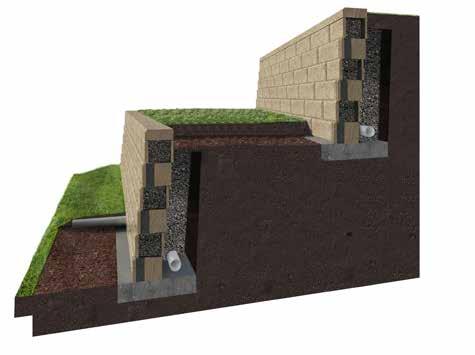 RETAINING WALL INSTALLATION GUIDE TYPICAL TERRACED WALL APPLICATIONS Overview Walls may be terraced for a number of reasons.