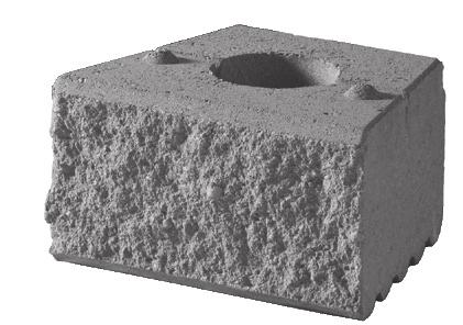FEATURES AND BENEFITS VARIABLE setbacks The system of grooves and ridges on Grande blocks allows for the construction of walls with three possible setbacks (0 degrees, 9 degrees and 17 degrees) for