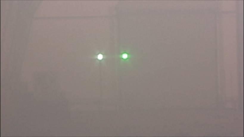 Low Visibility Testing of LED Technology Incandescent & LED Lights at same intensity