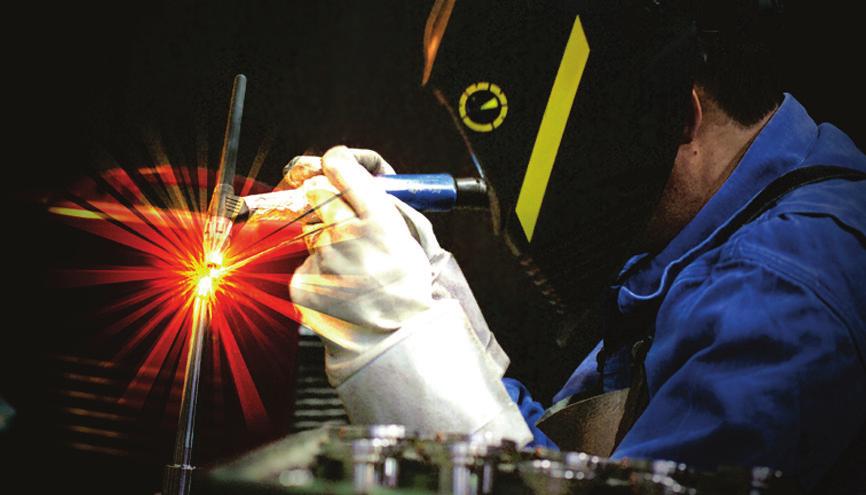 Advantages of the TIG process include simple manual operation and good control of the welding arc.