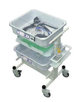 A complete solution to optimize your organization TRANSPORT Soluscope Trolley is designed to dispatch endoscopes from treatment to