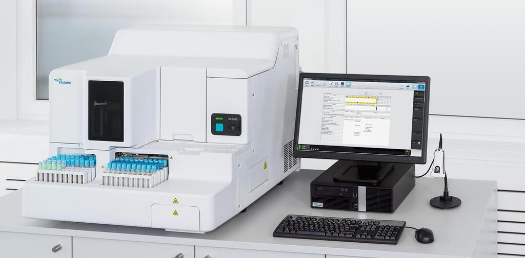Sysmex CS-2500 System Simultaneous multiwavelength PSI technology Wide spectrum of analysis methods on one analyzer 24 touchscreen
