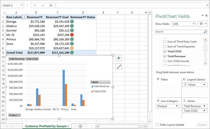 Analyze in Excel