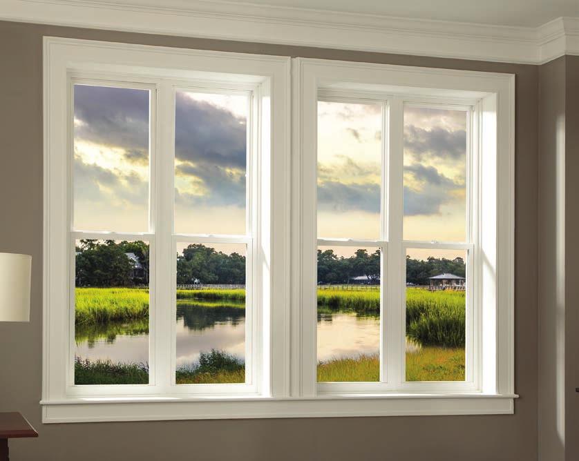 Impact resistance is key with the Series 65 double hung window,