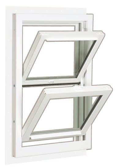 Both sashes on Series 65 double hung windows operate vertically