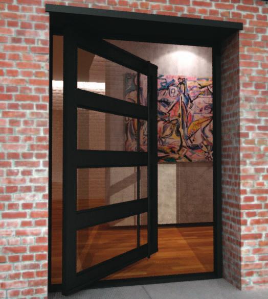 PIVOT DOORS FRAMES Inswing/Outswing maximum size is 72 x 108 and 60 x