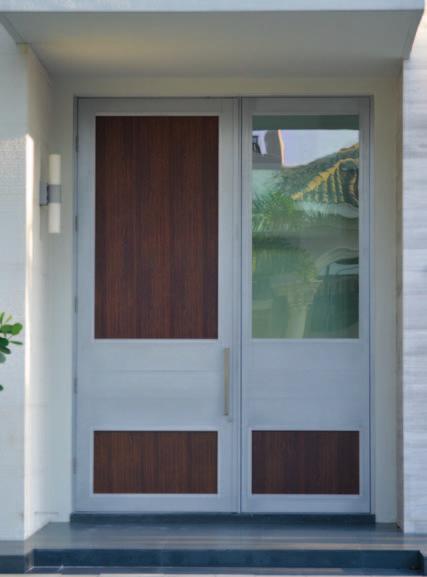 ELEGANT ENTRY SIW French Doors were designed and fabricated to look like wood doors, yet eliminate the