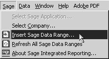Sage Data Ranges Sage Data Ranges provide an easy-to-use way of getting large amounts of data from Sage 50 Accounts into your Excel worksheet, including standard Sage reports or your own custom