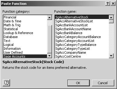Sage Functions Excel users will be familiar with its native functions, such as sum(), average() and count().