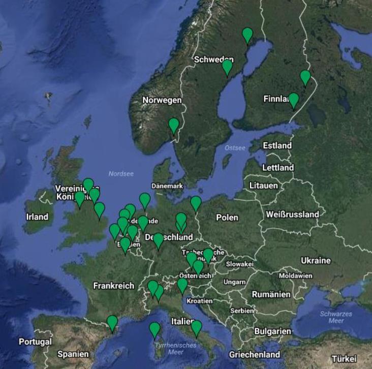 Commercial biorefineries in Europe Source:
