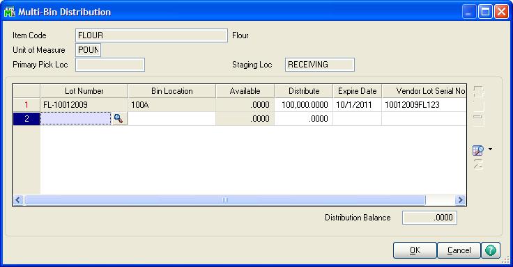 Expiration Date Control and Vendor Lot Traceability PURCHASE ORDER > MAIN MENU RECEIPT OF GOODS ENTRY When completing a Receipt of Goods with Expiration Date