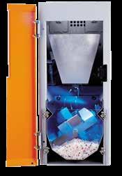 Installation GRAVICOLOR units can either be mounted directly onto the feed throat of the processing machine or operated as a central mixing station.