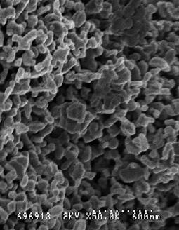 3 Lithium Rich Cathode Synthesis Scanning electron microscopy (SEM) images were taken of the as-synthesized material to characterize the morphology and surface structure.