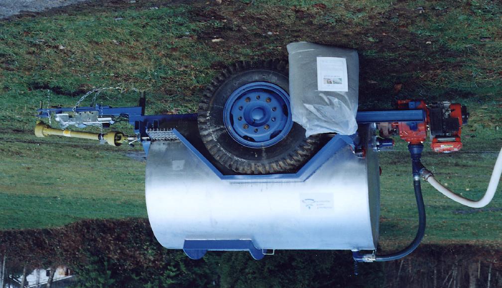 This spray-on paper mulch machine is a new innovation for