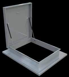 ACCESS HATCH SYSTEM The Skydore Roof hatch is designed to be integrated with the Vista Fold Down Access Ladder System providing a safe, all in one access system from floor to ceiling,