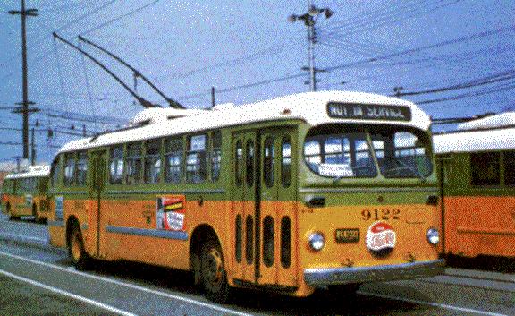 1948: Electric Transit Buses Los Angeles Transit Lines - The