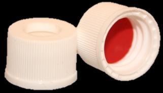 Both our polypropylene caps and septa liners are chemically inert and suitable for most chromatography applications.