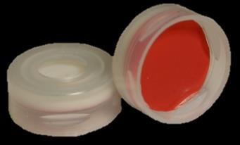 040" Thick, Clear FEP/ Orange Ultra Low Bleed Silicone inserted into an 11mm Silver