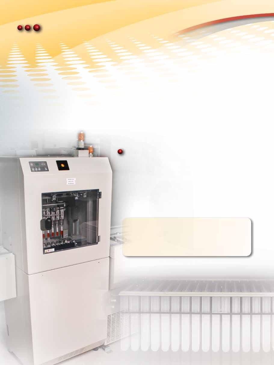 Aliquoter System Beckman Coulter s Intelligent Aliquotting system ensures maximum serum utilization and minimizes sample contamination by determining the proper volume to be transferred based on the