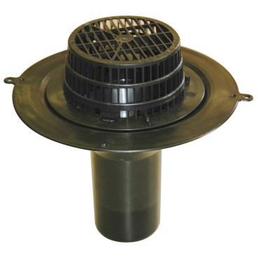 Top Drain These are designed for 110mm flat roof outlets to allow high