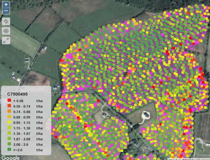 Yield Maps Zone 3 Soil Type Sandy Loam Soil Fertility Poorly Drainage VESS - ph 7.6, P - 4, K 1, SOM 7% Low Zn, Plant Low P, Mn 13.8t/ha ph 7, P - 4, K 2, SOM 4.9% 12.4t/ha 15.