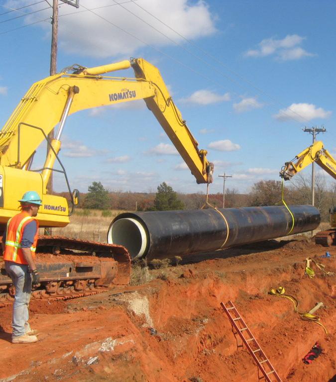 The pipeline will consist of approximately 70 miles of pipe along the direct corridor with a design capacity to meet the targets identified during Phase 1 of the Program.