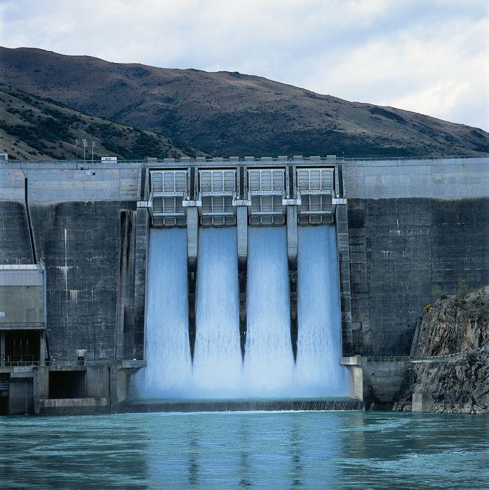 Renewable energy: Hydroelectric power. It is generated by using the power of falling water masses from a certain height.