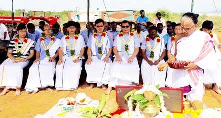 Feed Technology On 20 August 2016, Chuang (centre right) and Hung (centre left) participated in the inauguration of the aquatic service centre in Sirkali, Tamil Nadu.