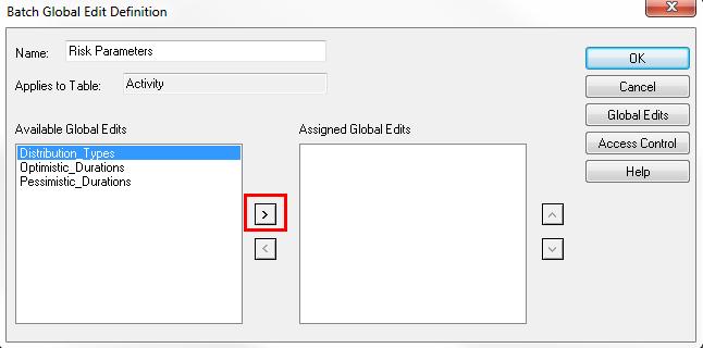 27. Select the left arrow to copy this global edit definition over